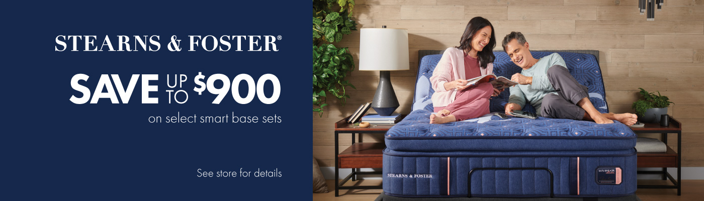 Stearns & Foster - Save up to $900 on select smart base sets