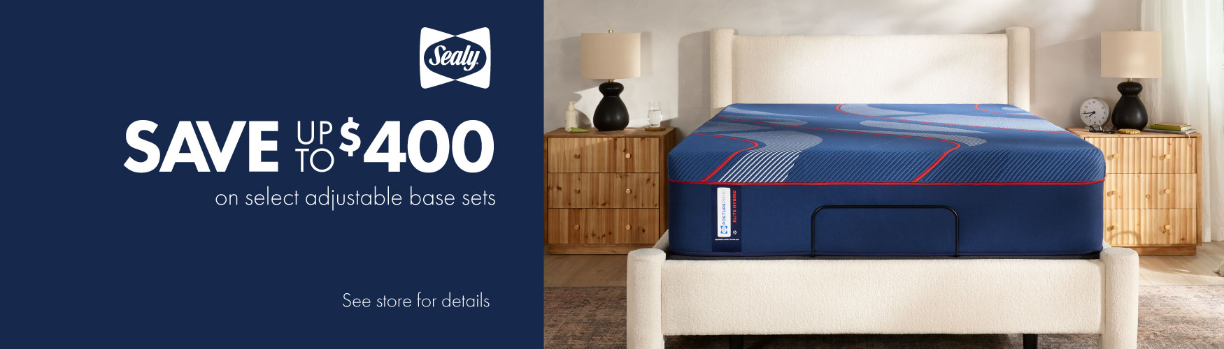 Sealy - Save up to $400 on select adjustable base sets