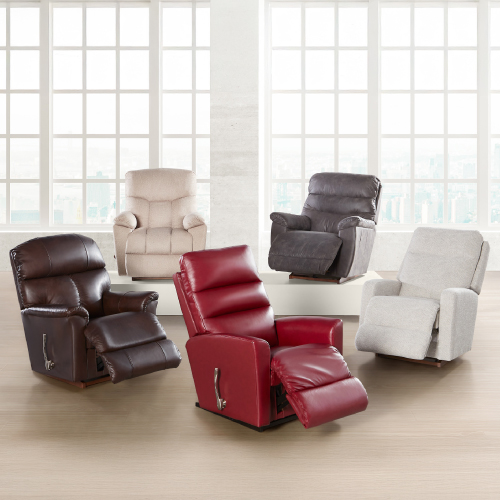 Room with various reclining chairs