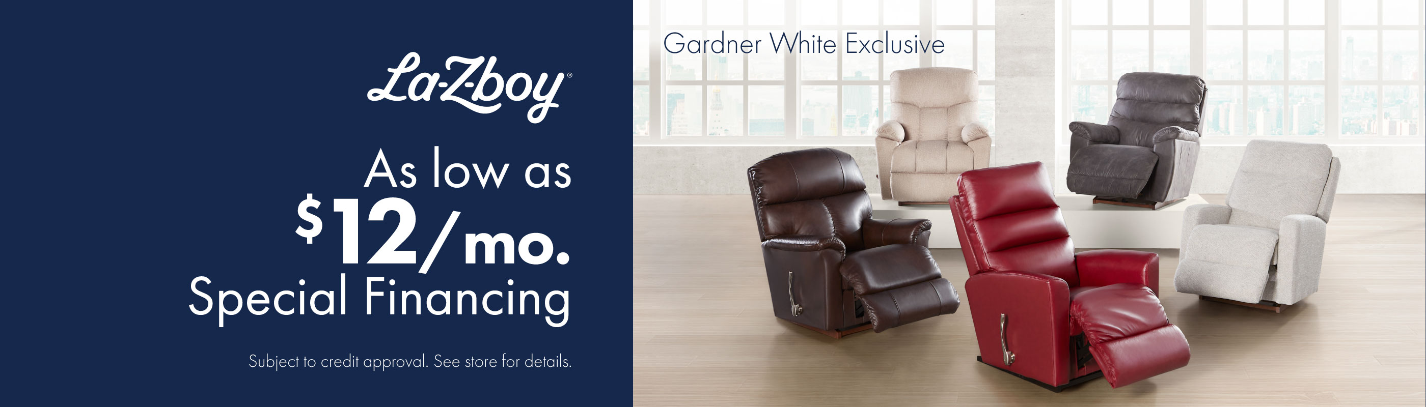 La-Z-Boy - As Low As $12 Per Month