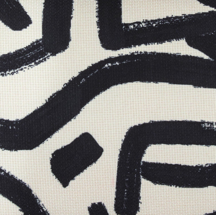 Black Brushstroke Print